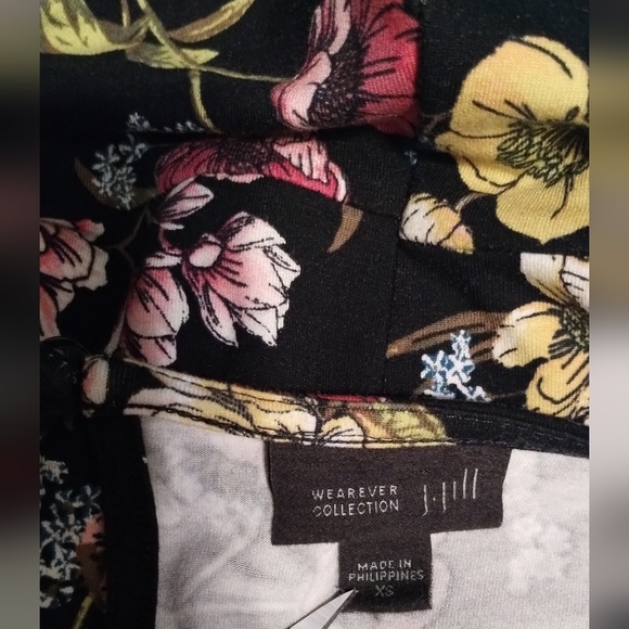 J Jill Floral And Black Dress Size XS - Picture 6 of 7